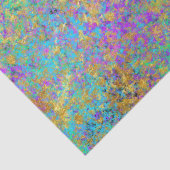Vuur Opal Edelsteen Nep Goud Iridescente Kleur Tissuepapier (Detail)
