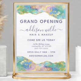 Vuur Opal Moderne Regenboog Edelsteen Zakelijk Flyer