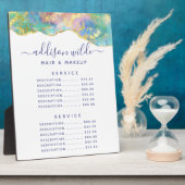 Vuur Opal Regenboog Edelsteen Prijs Menu Bord Fotoplaat (Zijkant)