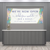 Vuur Opal Regenboog Edelsteen Zakelijke Banner