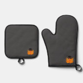 vuur ovenwant & pannenlap set (Voorkant)