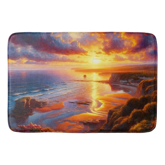 Vuur over de kust badmat (Voorkant)