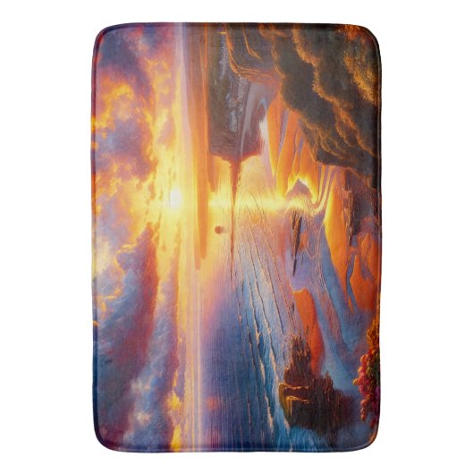 Vuur over de kust badmat (Voorkant Verticaal)