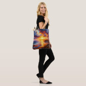 Vuur over de kust tote bag (Op model)