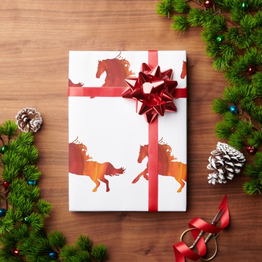 Vuur Paard  Cadeaupapier (Feestdagen Geschenken)