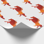 Vuur Paard Cadeaupapier (Hoek)