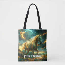 VUUR PAARD - CHINESE DIERENRIEM - TOTE BAG