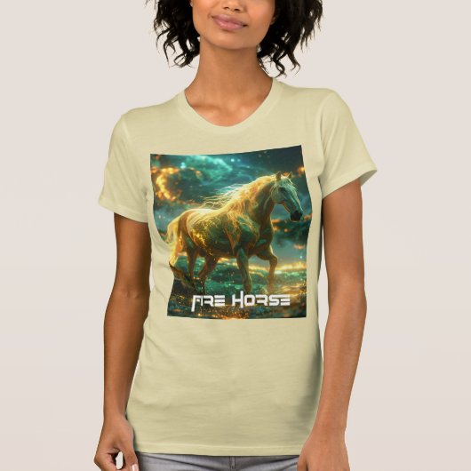 VUUR PAARD - CHINESE DIERRIEM -  T-SHIRT (Voorkant)