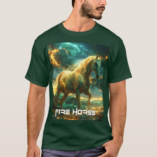 VUUR PAARD - CHINESE DIERRIEM - T-SHIRT (Voorkant)