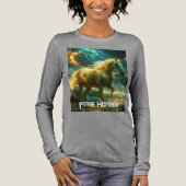 VUUR PAARD - CHINESE DIERRIEM - Tri-Blend SHIRT (Voorkant)