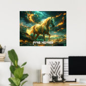 VUUR PAARD - CHINESE ZODIAC - POSTER (Thuiskantoor)