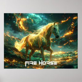 VUUR PAARD - CHINESE ZODIAC - POSTER