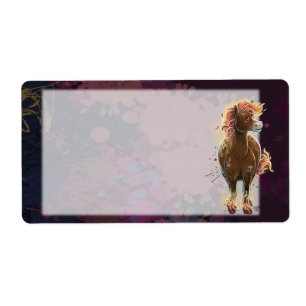 Vuur Paard Etiket