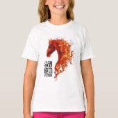 Vuur Paard Kinderen T-shirt (Voorkant)