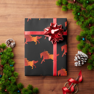 Vuur Paard Kunst  Cadeaupapier