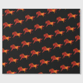 Vuur Paard Kunst Cadeaupapier (Vlak)
