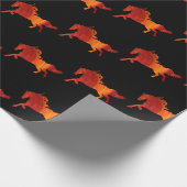 Vuur Paard Kunst Cadeaupapier (Hoek)