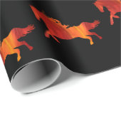 Vuur Paard Kunst Cadeaupapier (Rol Hoek)