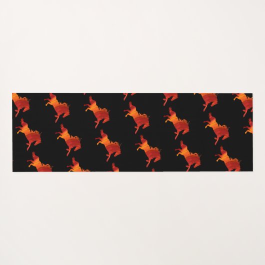 Vuur Paard Kunst  Yogamat (Achterkant (horizontaal))