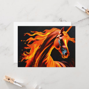 vuur paard, paard, dieren, vlam, vuur kaart