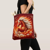 Vuur Paard Vierde Tote Bag (Dichtbij)