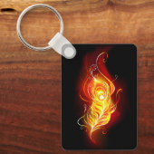 Vuur Paauwveer Sleutelhanger (Voorkant)