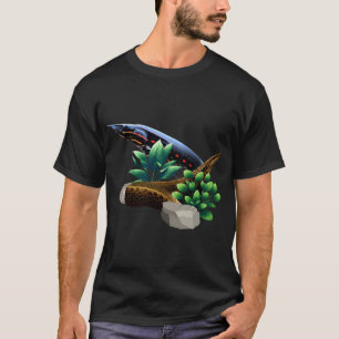 Vuur paling zigzag paling zoetwater aquarium palin t-shirt