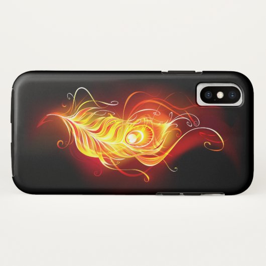 Vuur Pauwveer Case-Mate iPhone Case (Achterkant (horizontaal))