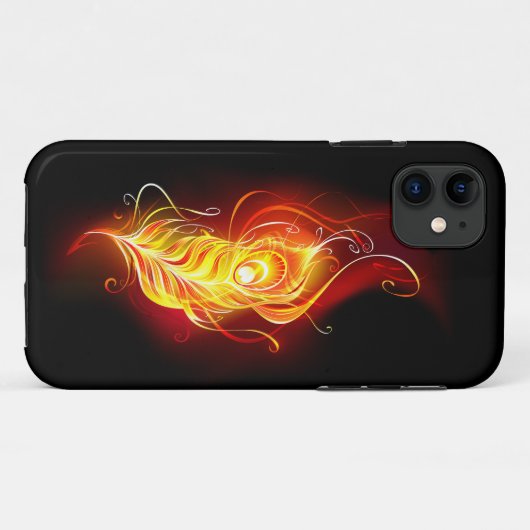 Vuur Pauwveer Case-Mate iPhone Case (Achterkant (horizontaal))