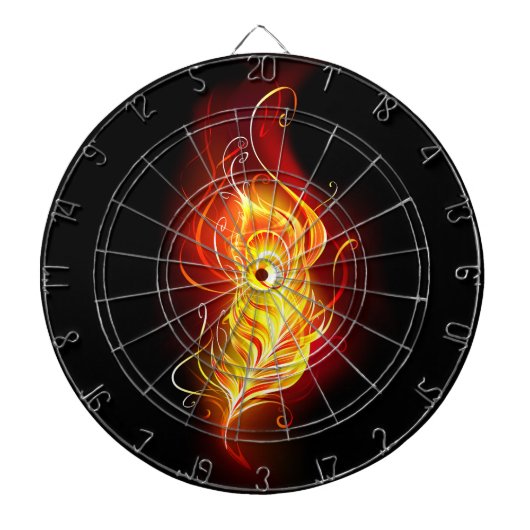 Vuur Pauwveer Dartbord (Voorkant)