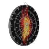 Vuur Pauwveer Dartbord (Voorkant Links)