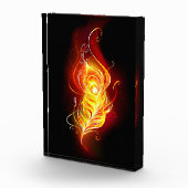 Vuur Pauwveer Fotoblokken (Rechts)