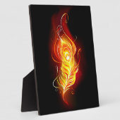 Vuur Pauwveer Fotoplaat (Zijkant)