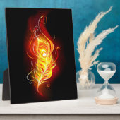 Vuur Pauwveer Fotoplaat (Zijkant)