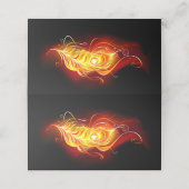 Vuur Pauwveer Klantenkaartje (Buitenkant ongevouwen)