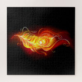 Vuur Pauwveer Legpuzzel (Horizontaal)