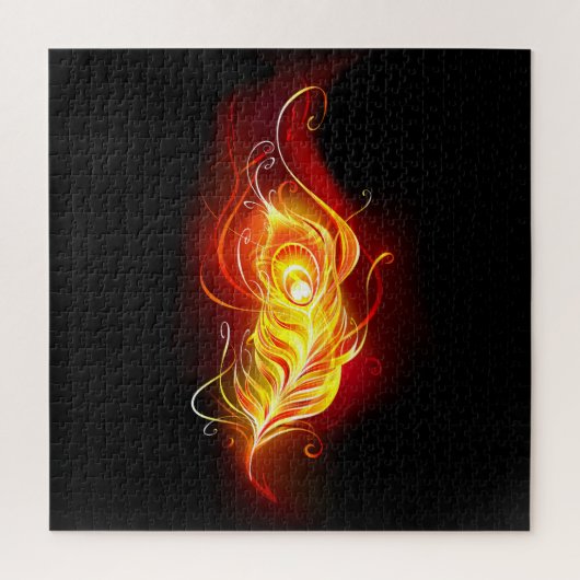 Vuur Pauwveer Legpuzzel (Verticaal)