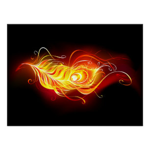 Vuur Pauwveer Perfect Poster