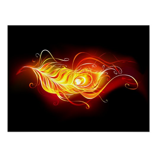 Vuur Pauwveer Perfect Poster (Voorkant)