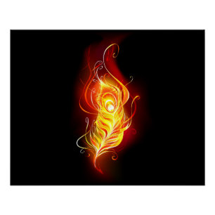 Vuur Pauwveer Perfect Poster