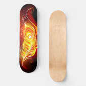 Vuur Pauwveer Persoonlijk Skateboard (Voorkant)