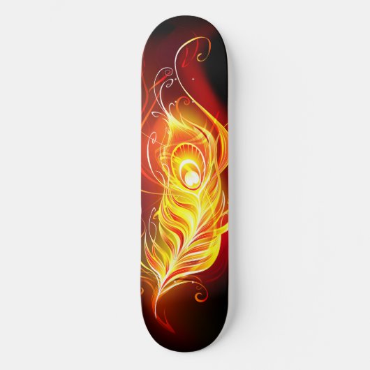 Vuur Pauwveer Persoonlijk Skateboard (Voorkant)