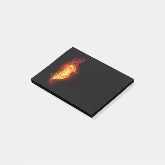Vuur Pauwveer Post-it® Notes (Schuin)