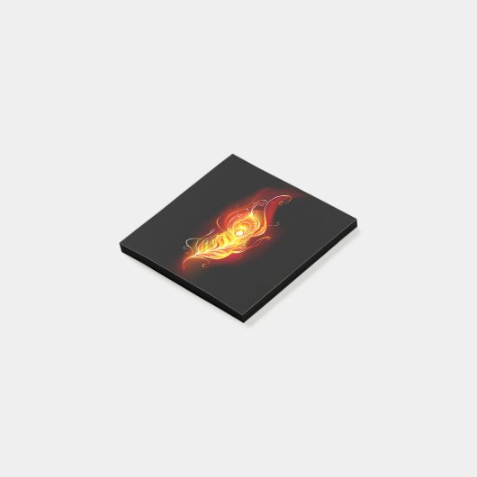 Vuur Pauwveer Post-it® Notes (Schuin)