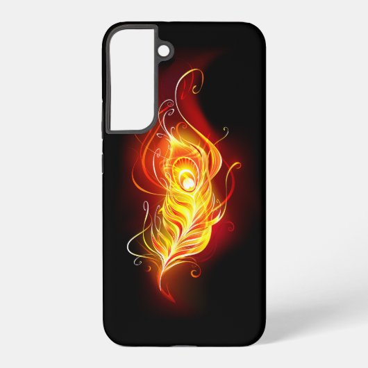 Vuur Pauwveer Samsung Galaxy Hoesje (Achterkant)