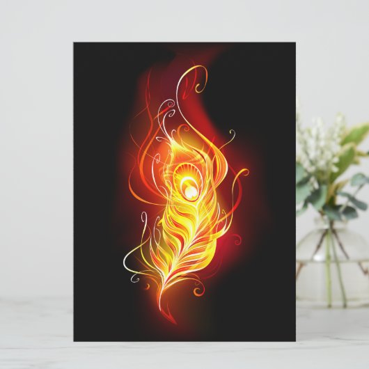 Vuur Pauwveer Save The Date (Staand voorkant)