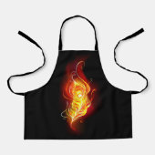 Vuur Pauwveer Schort (Voorkant)