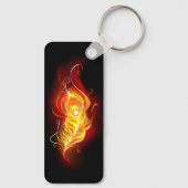 Vuur Pauwveer Sleutelhanger (Achterkant)