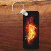 Vuur Pauwveer Sleutelhanger (Voorkant)