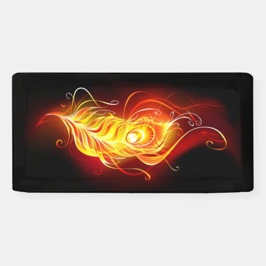 Vuur Pauwveer Spandoek (Horizontaal)